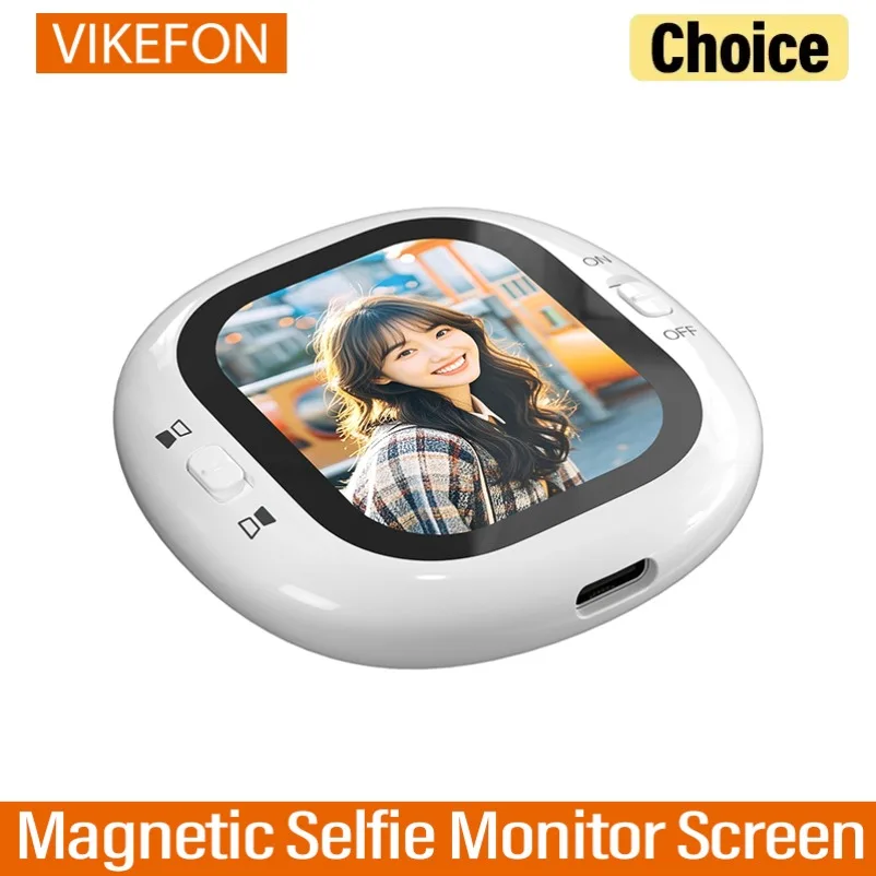 

Magnetic Selfie Monitor Screen with 2-inch IPS Screen Bluetooth Wireless 4K Selfie Monitor Screen With Vlog Live Stream Selfies
