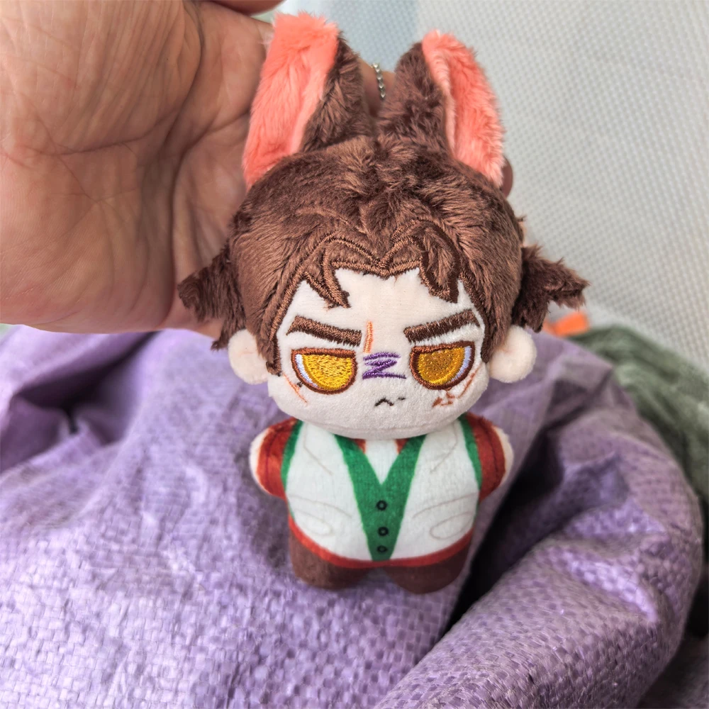 

Latest 12cm Stuffed With Cute Ear Anime Game Character Machine Herald Viktor Plush Toy Keychain Bag Pendant Cartoon Plushie Doll