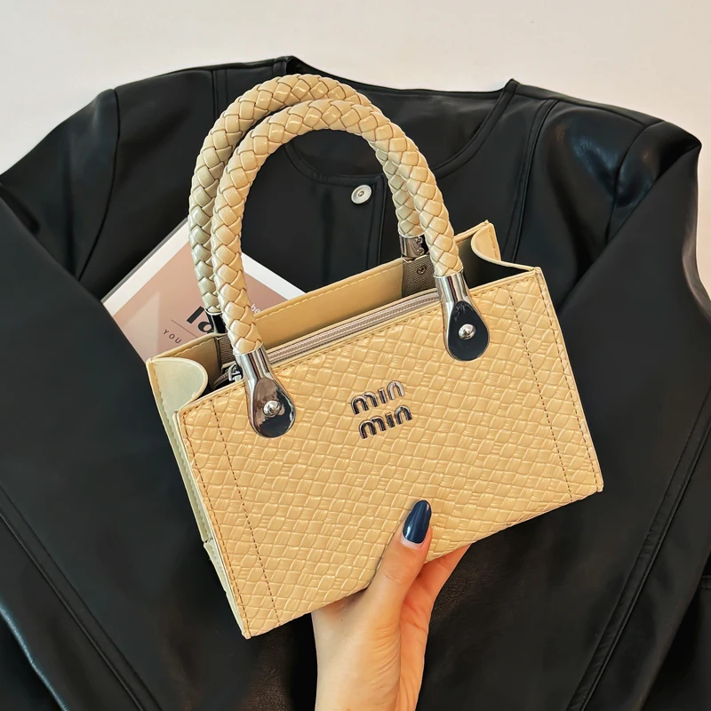 

Элегантная женская кожаная классическая модная сумка через плечо Роскошная дизайнерская сумка-тоут для повседневного шикарного образа