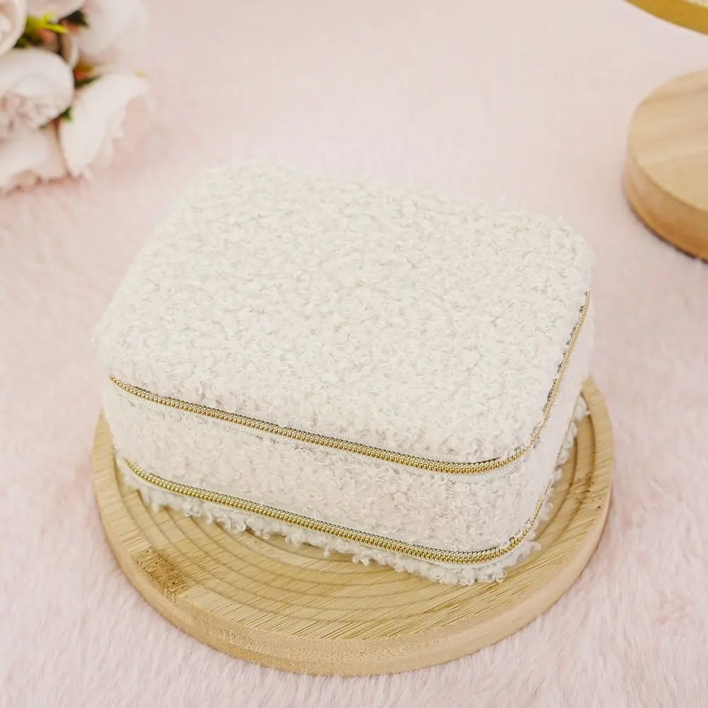 زهرة الكرز مجوهرات التعبئة حقيبة بولي Leather الجلود سعة كبيرة صندوق عرض المجوهرات المنظم خواتم قلادة أقراط حقيبة للتخزين