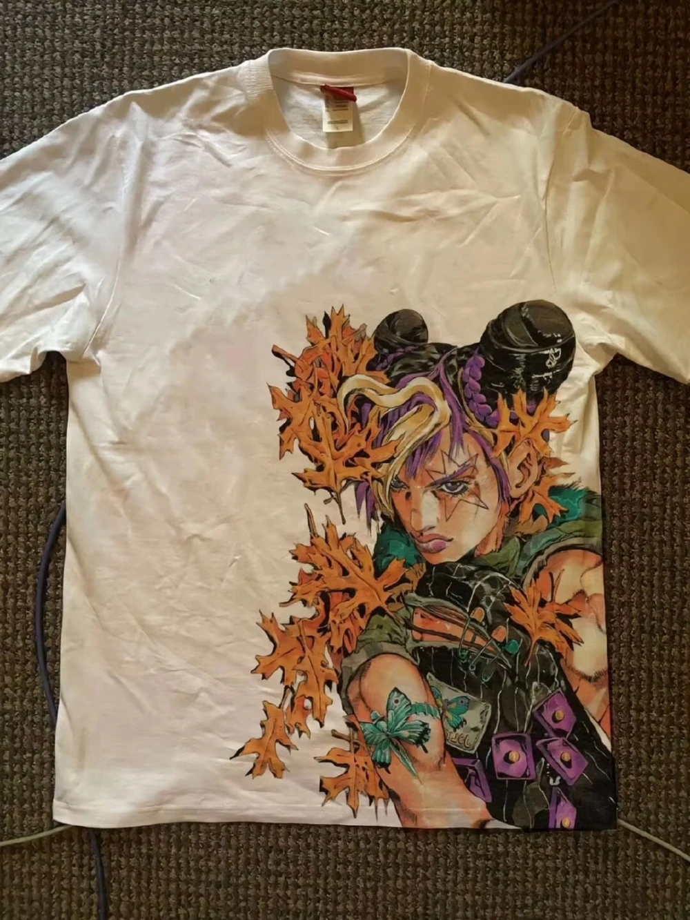 2026 Jojo Stone Ocean Jolyne Cujoh Graphic T Shirt Anime Front Back Short Sleeve Crew Neck Cotton Tee Family Y2K Unisex Top