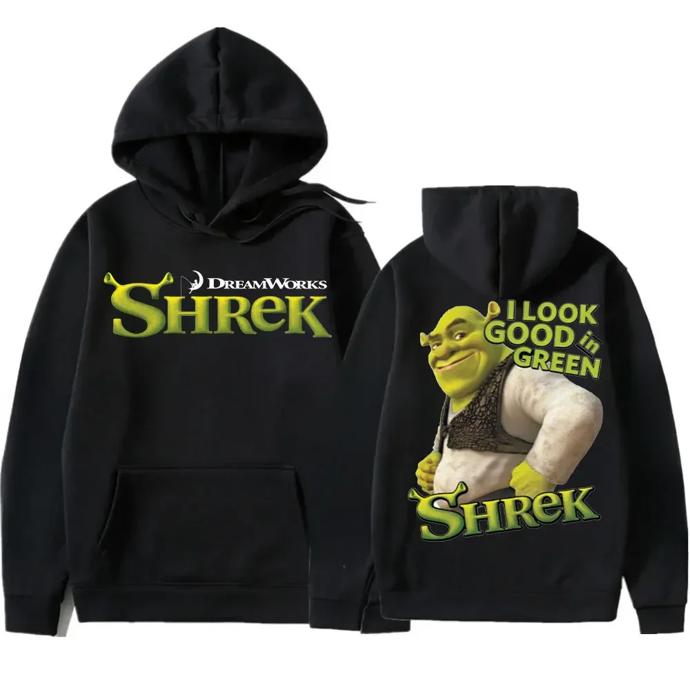 

Shreks новые толстовки с забавным рисунком, популярная осенне-зимняя повседневная толстовка унисекс, пуловеры с длинными рукавами, мужская одежда