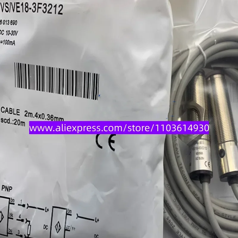 

2 шт. новый фотоэлектрический переключатель VS/VE18-4P3212 VS/VE18-3F3112 VS/VE18-3E3112 VS/VE18-4P3112 VS/VE18-4N3112 VS/VE18-4N3212