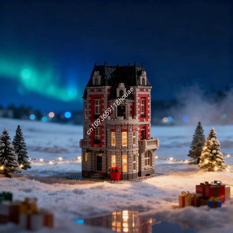 

4007pcs MOC Corner Mansion Modular Creator Model Building Blocks Christmas Gift Construction Toys Creative Education Brick Kids