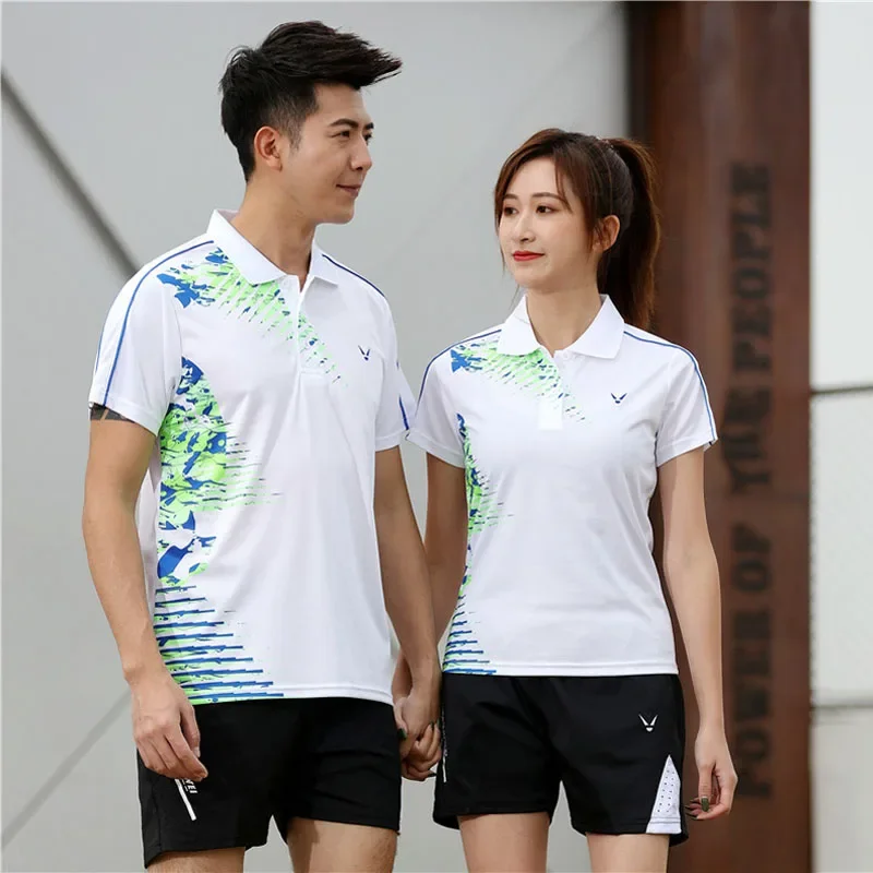 new Badminton short-sleeve shirts Men /women,sport Tennis tshirt,table tennis tshirt,Quick dry sports training tenis shirts