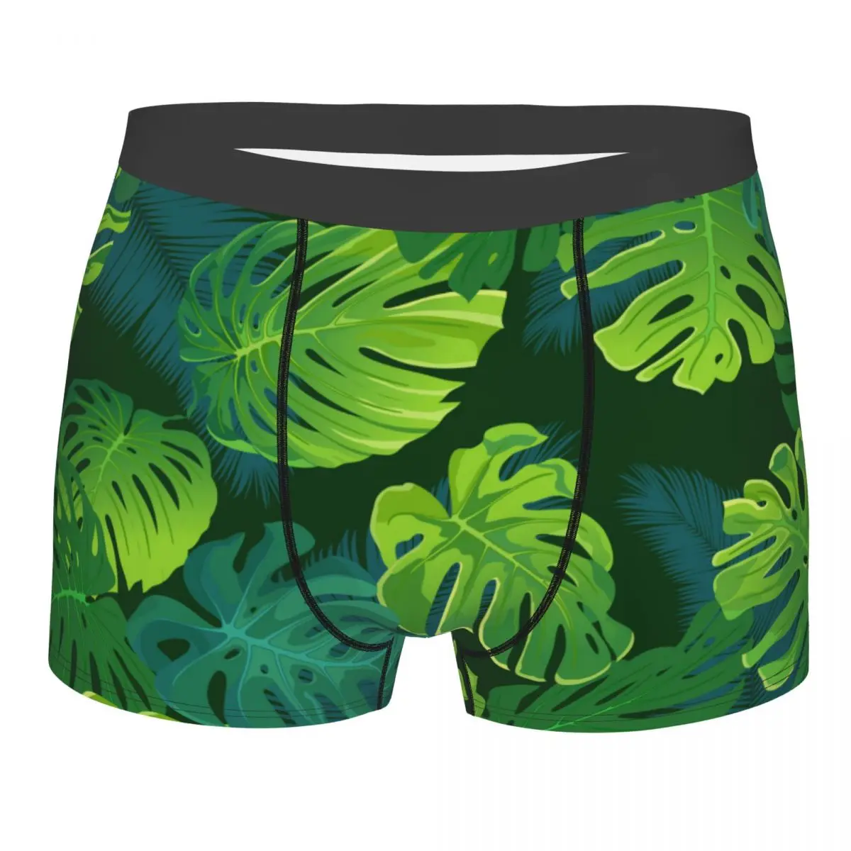 Boxer Men Underpants Tropical Palm Monstera Leaves Jungle Leaf Men's Panties Shorts Breathable Mens Underwear Briefs Sexy Boxers