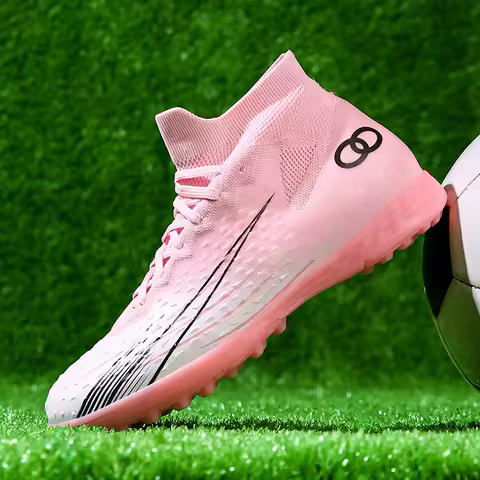 Mens Football Shoes FG/TF Arch Support Design Shock-absorbing Professional Training Foot Boots for Man