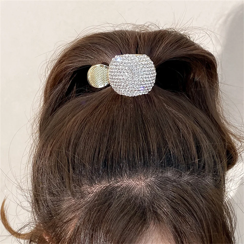 Luxury Rhinestone Pearl Crown Claw Clip Fixed Styling Wash Face  Makeup Shark Hairpin Women Girls High Ponytail Hair Accessories