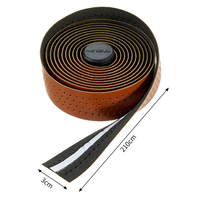 MOTSUV Bicycle Handlebar Tape Road Bike Handle Bar Tapes Anti-Slip Breathable Cycling Damping Anti-Vibration Straps Brown