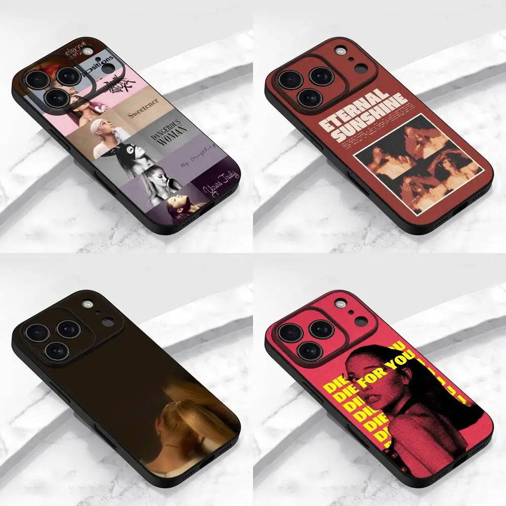 

A-Ariana G-Grande Eternal Sunshine Phone Case For iPhone 17,16,15,14,13,12,11,Pro,Max,Plus,E,Air,Mini Protective Black Cover