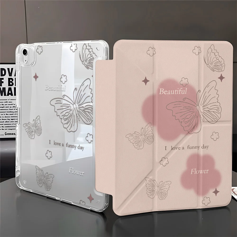New Edge High Clarity Tablet Case for Apple iPad Pro 11 2021/2022 mini 6 8.3 inches with Pencil Holder Vintage Romantic Style