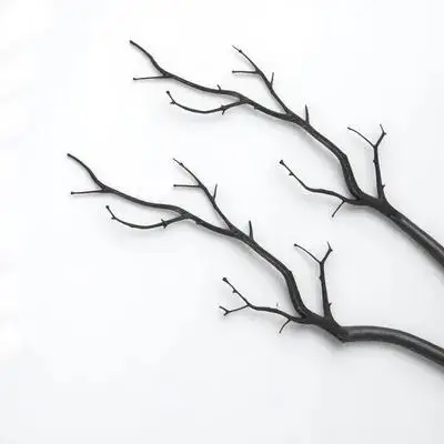 2 шт. сушеные ветки деревьев, искусственные рога, стиль-реалистичный декор ветвей для Хэллоуина, Рождества, рукоделия, домашняя настольная установка