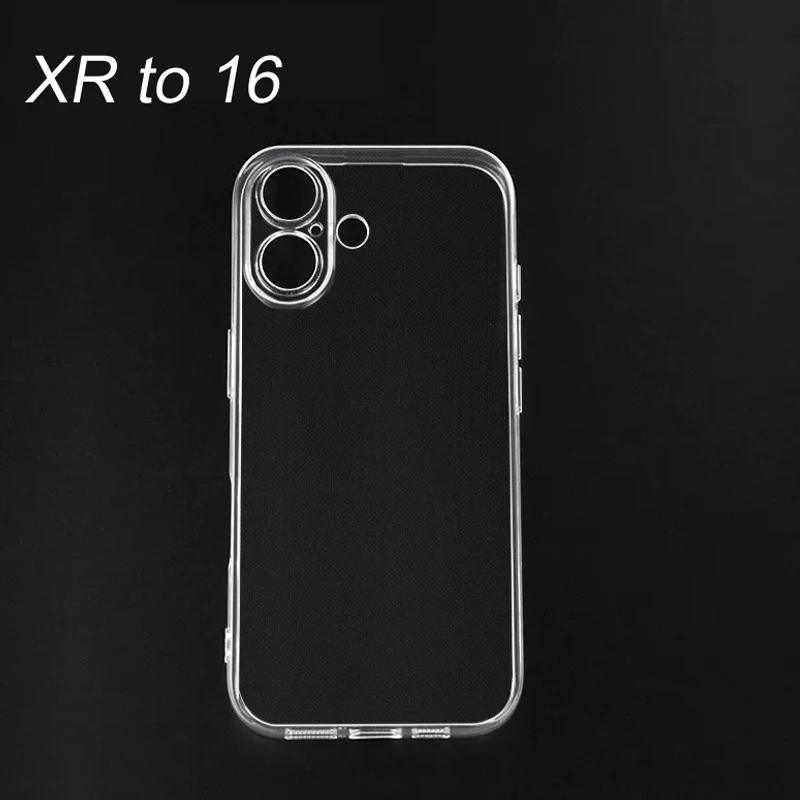 Funda de teléfono transparente para bricolaje XR a 16 funda protectora suave para Xr a 17