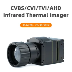 384X288 LWIR Camera AHD CVI TVI CVBS Infrared Thermal Cameras Imager USB UVC Uncooled IR Thermal Camera Module for Car Vehicle