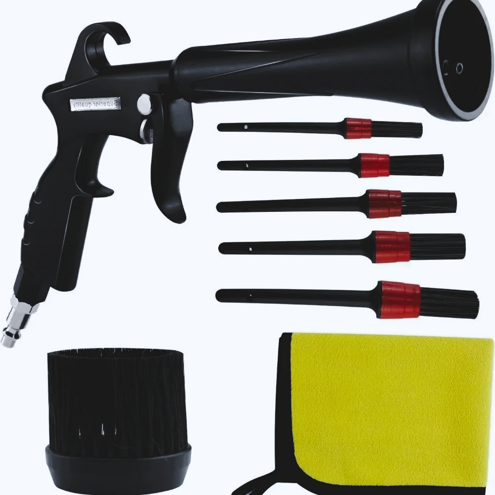 

Pistola de Limpieza Interior de Autos, Resistente, Tipo Tornado, para Eliminar Polvo, Soplar Agua y Limpiar en Seco, Herramienta