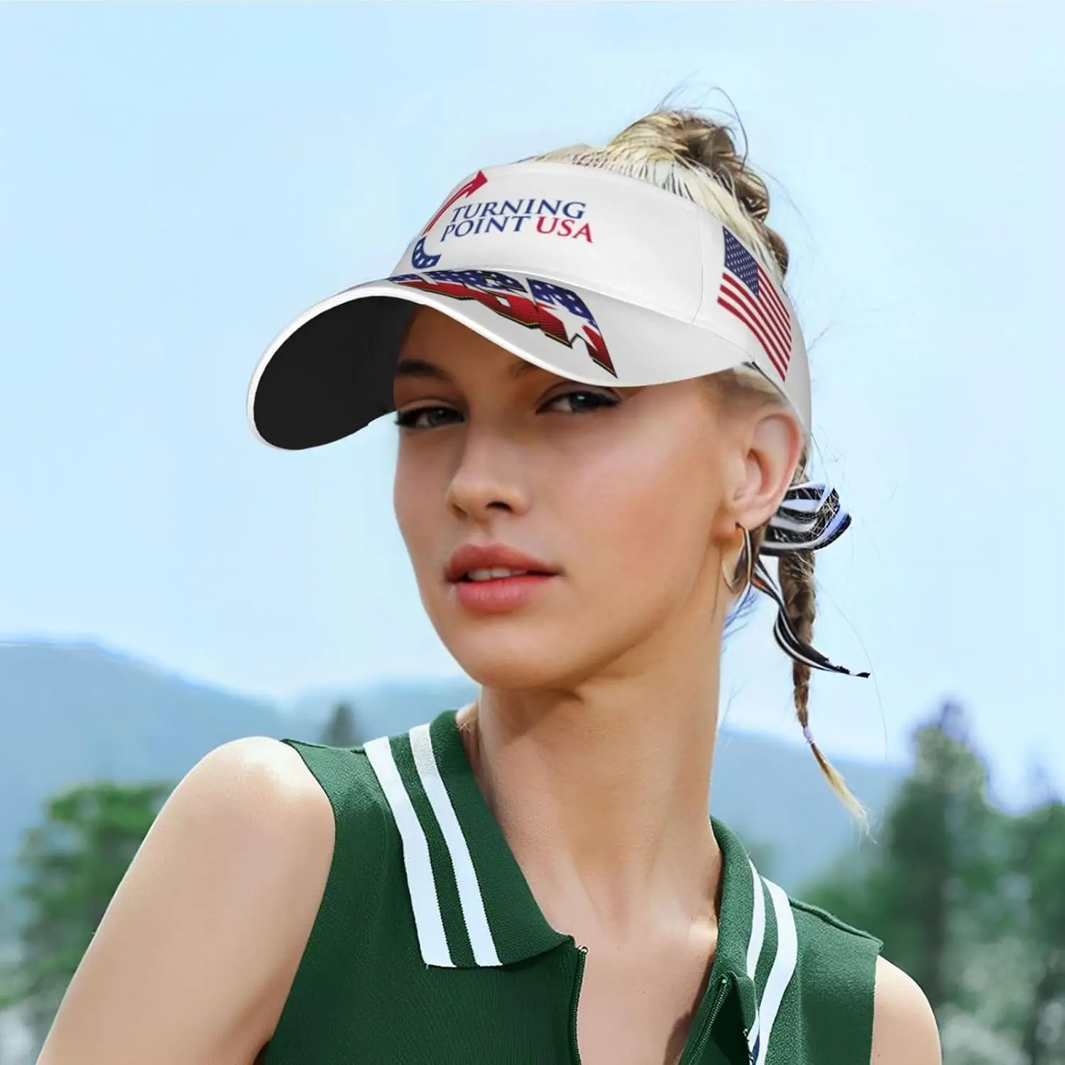 قبعة بيسبول واقية من الشمس من TurningPointUSA، قبعات رياضية قابلة للتعديل