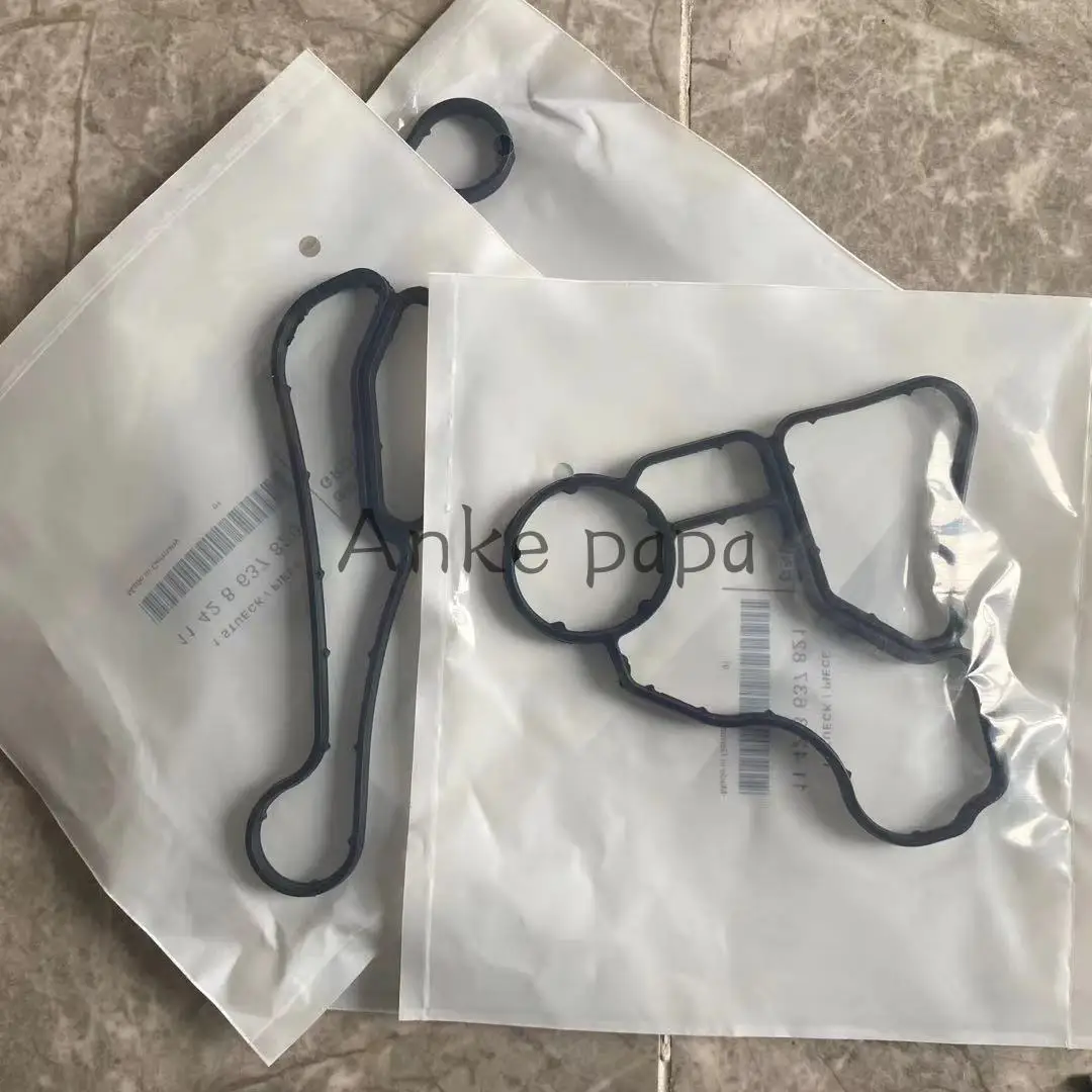 Original Oil Cooler Seal Gasket For BM E90 E60 E61 E70 E71 11428637820 11428637821 11427537293 Oli Filter Gasket 5 Set 10 Pcs