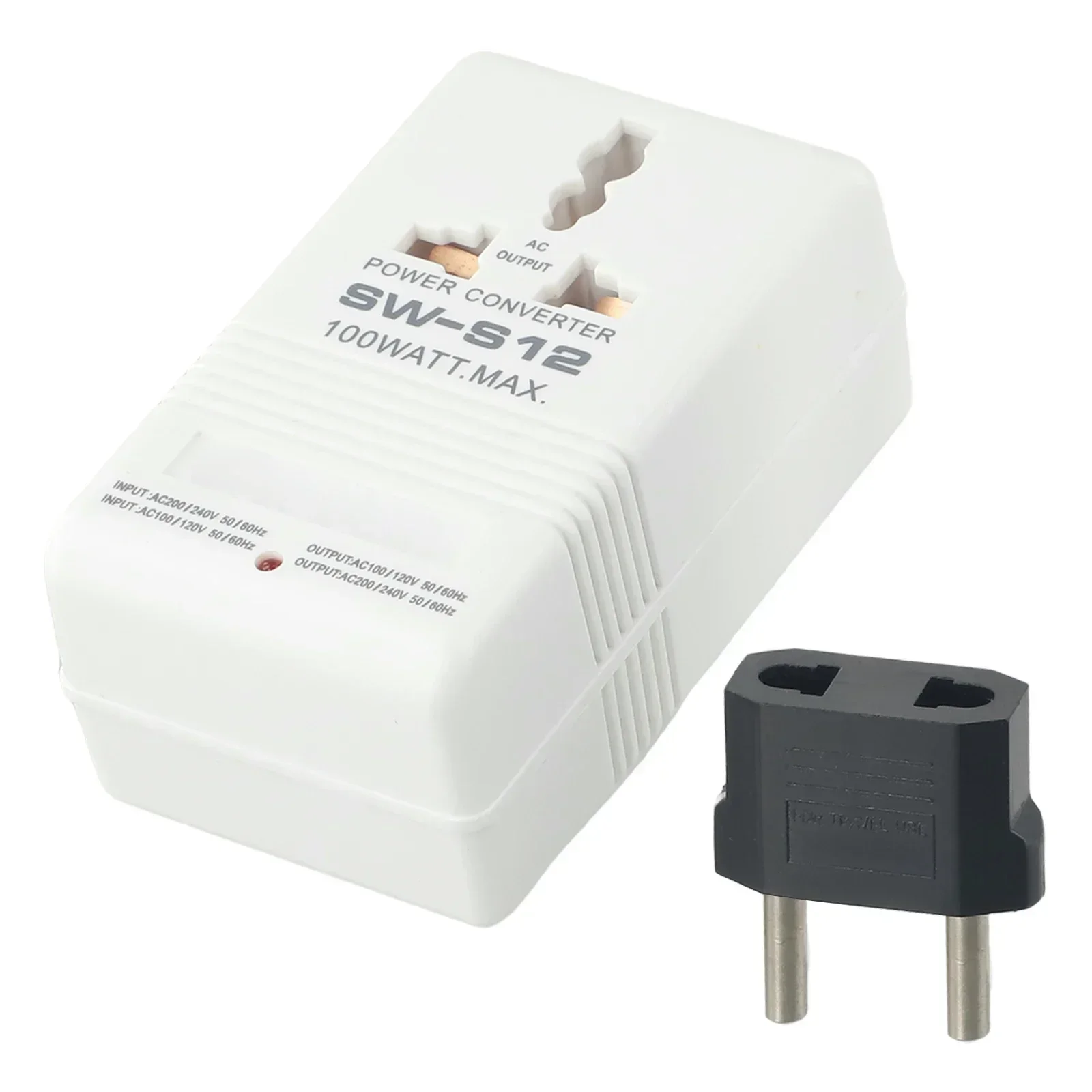 Step UP OR Down  Converter Transformer 100W 110V/120V To 220V/240V+EU Adapter