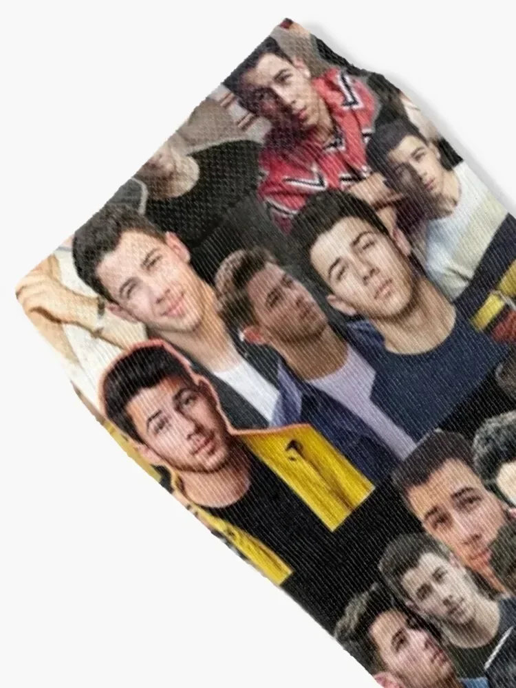 Nick Jonas collage Socks Thermal man winter short Soccer FASHION Socks Female Men's