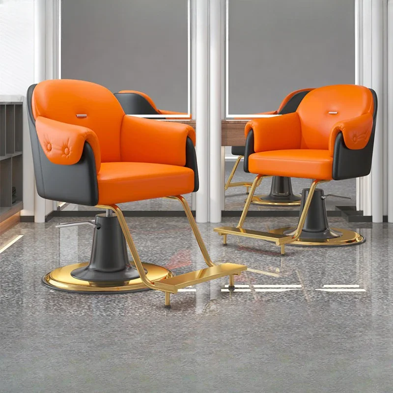 

Barber Shop Hairdressing Chair Hair Salon Barber Chair Plus Broadband Pedal Lifting Rotating Beauty Salon Mirror Chair.