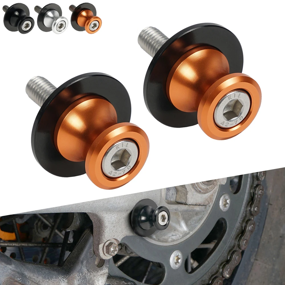 

NICECNC M10*1.25 Swingarm Sliders Spools for KTM 690 Duke 08-18 990 Adventure 06-12 990 Supermoto T 11-14 990 Super Duke 05-2011