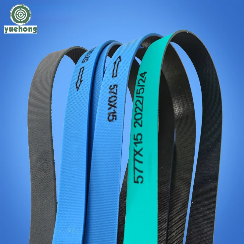 5PC Industrial Elastic Belt Rotary Production Line Drum Belt Green Rubber Conveyor Belt Blue Flat Belt Can Be Customized