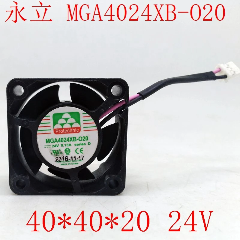 MAGIC MGA4024XB-O20 DC 24V 0.13A 40x40x20mm 2-przewodowy wentylator chłodzący do serwerów