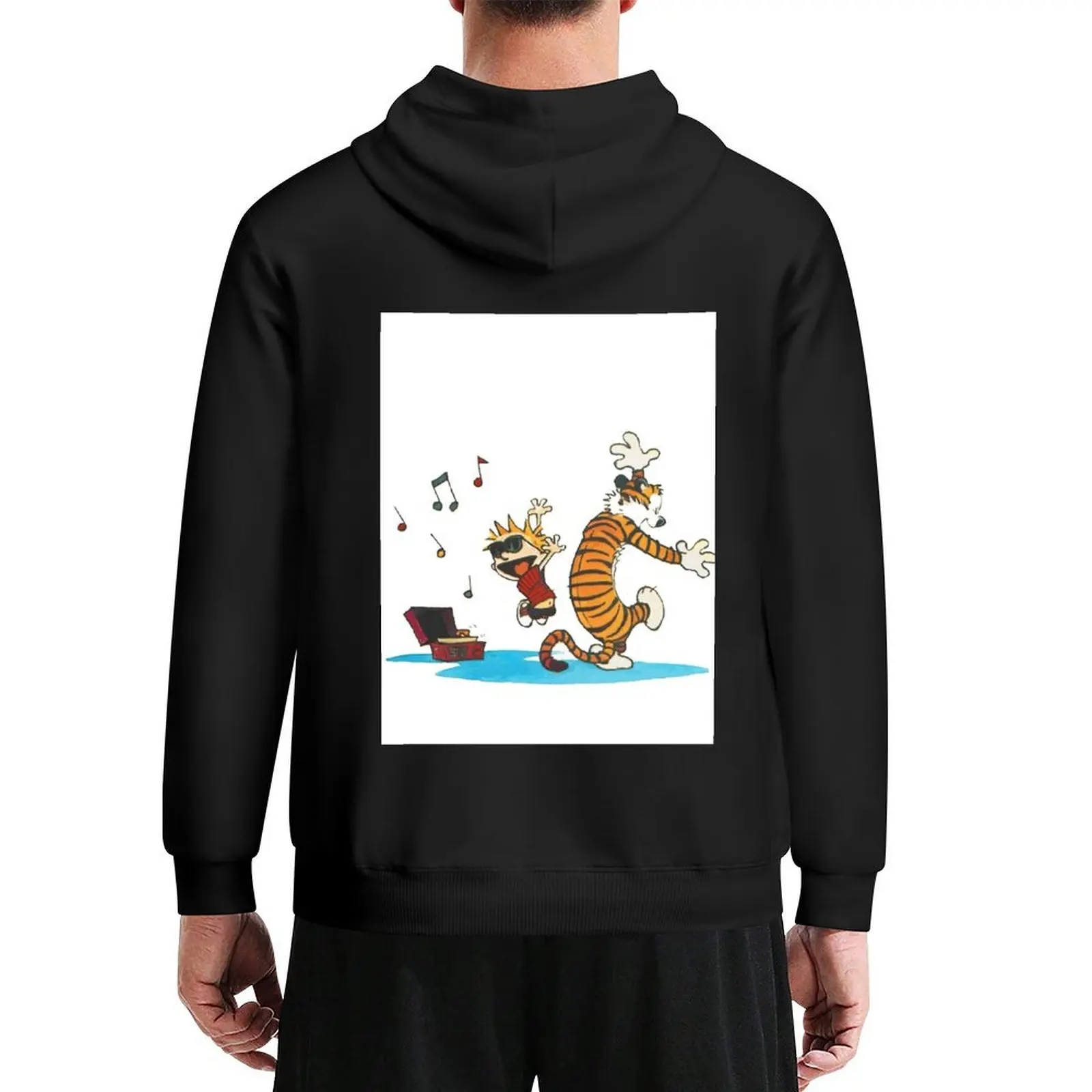 

calvin hobbes music dance Hoodie men's clothes clothes for men anime clothing blouse mens hoodie