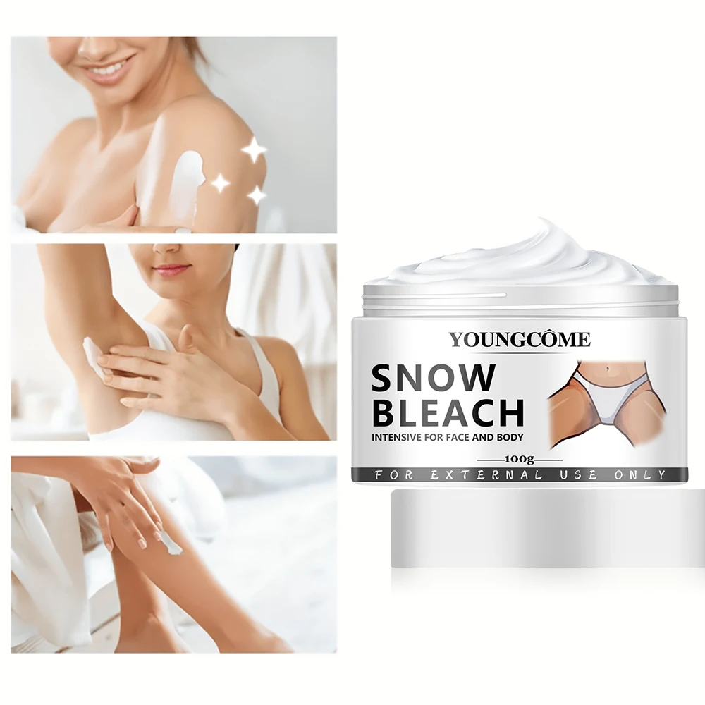 Body Whitening Bleach Cream Brighten Underarm Elbow Knees Joint Removal Intimate Parts Dark Spots Melanin Snow Bleach Cream 45ml