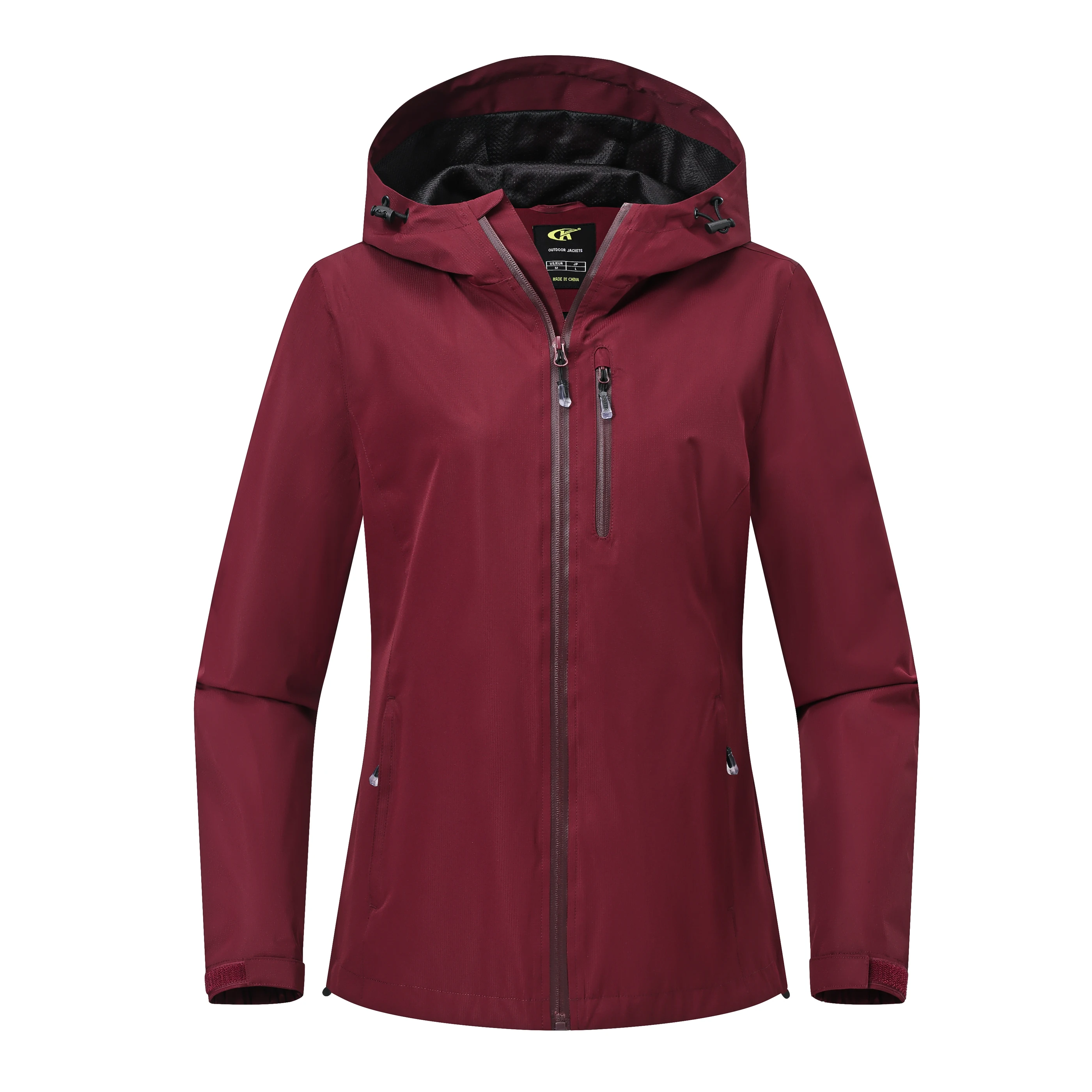 Summer Women's Outdoor Climbing Jacket, Waterproof Jacket Coat with Inner Pocket & Storage Bag for Camping Hiking Fishing