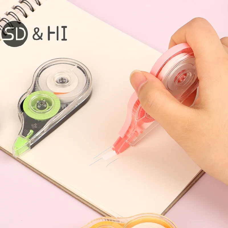 6pcs/set Ribbon Correction Express Privacy Protection Belt Real Office Stationery Student Stationery