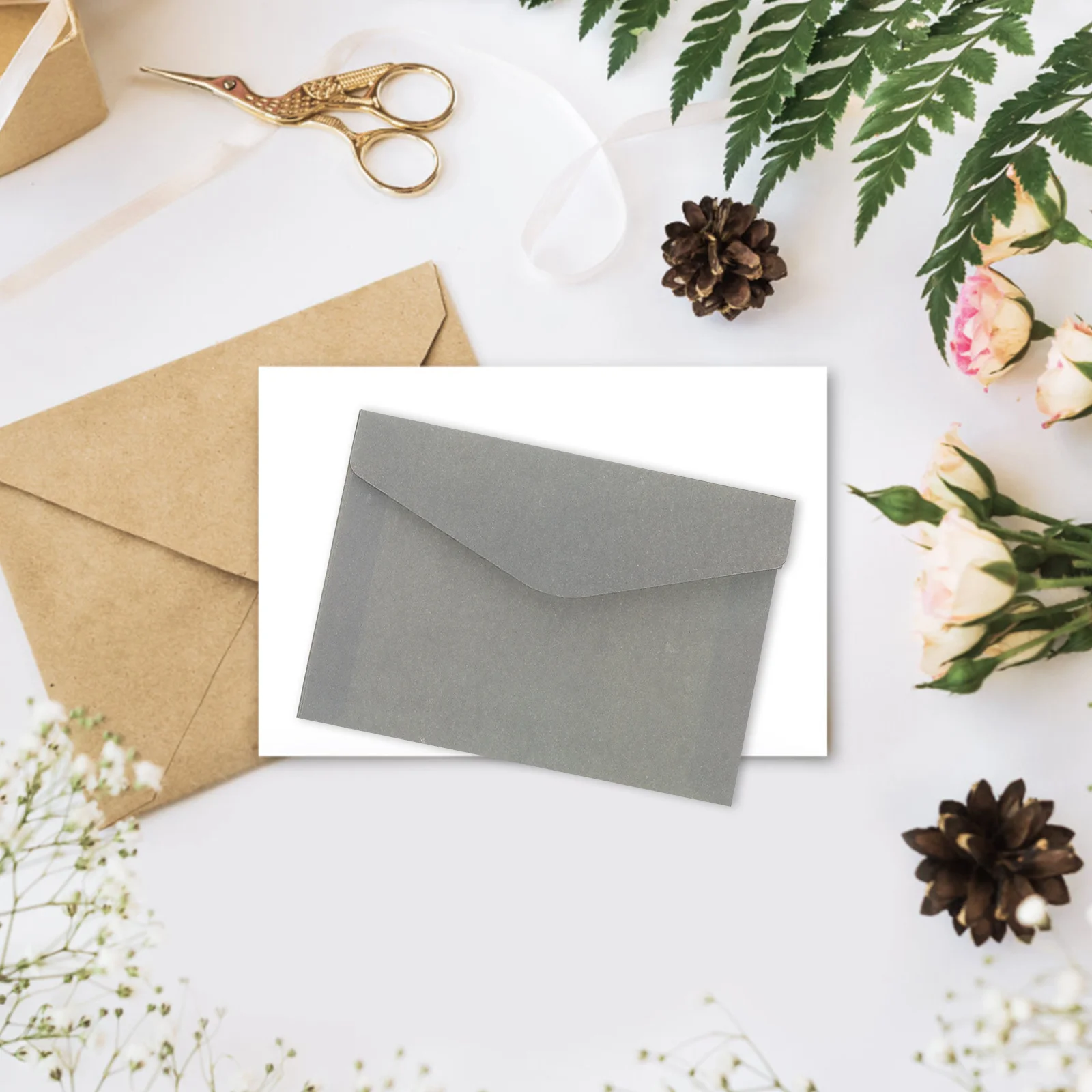 

50Pcs Colored Envelopes Elegant Retro Style for Birthday Wedding Baby Shower Graduation Party Invitations Greeting Cards Mailing