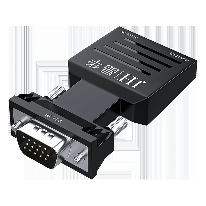 Convertitore VGA maschio a HDMI femmina, con audio USB, plug and play, per display monitor, best seller