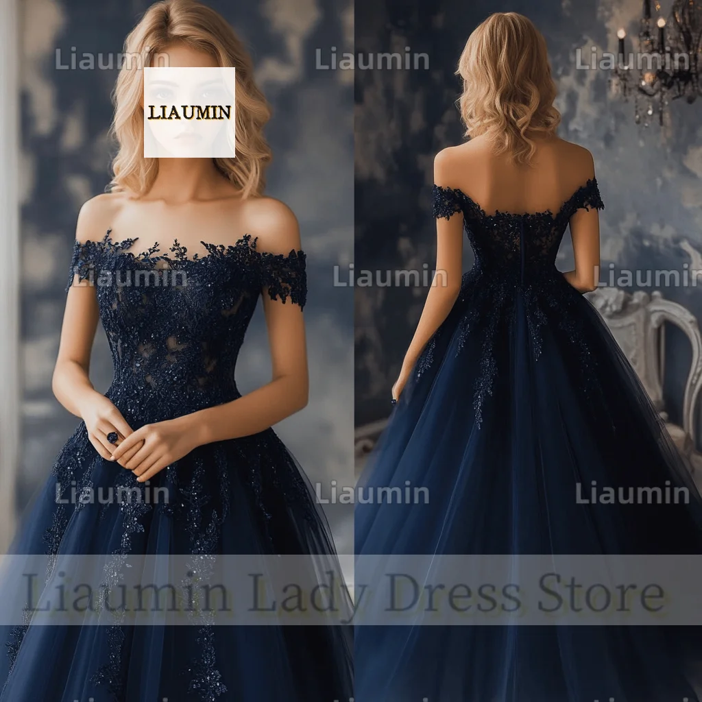 New Classic Tulle With Lace Applique Floor Length Lace-Up Back Prom Wedding Formal Occasion Evening Dress Custom Hand Made B11