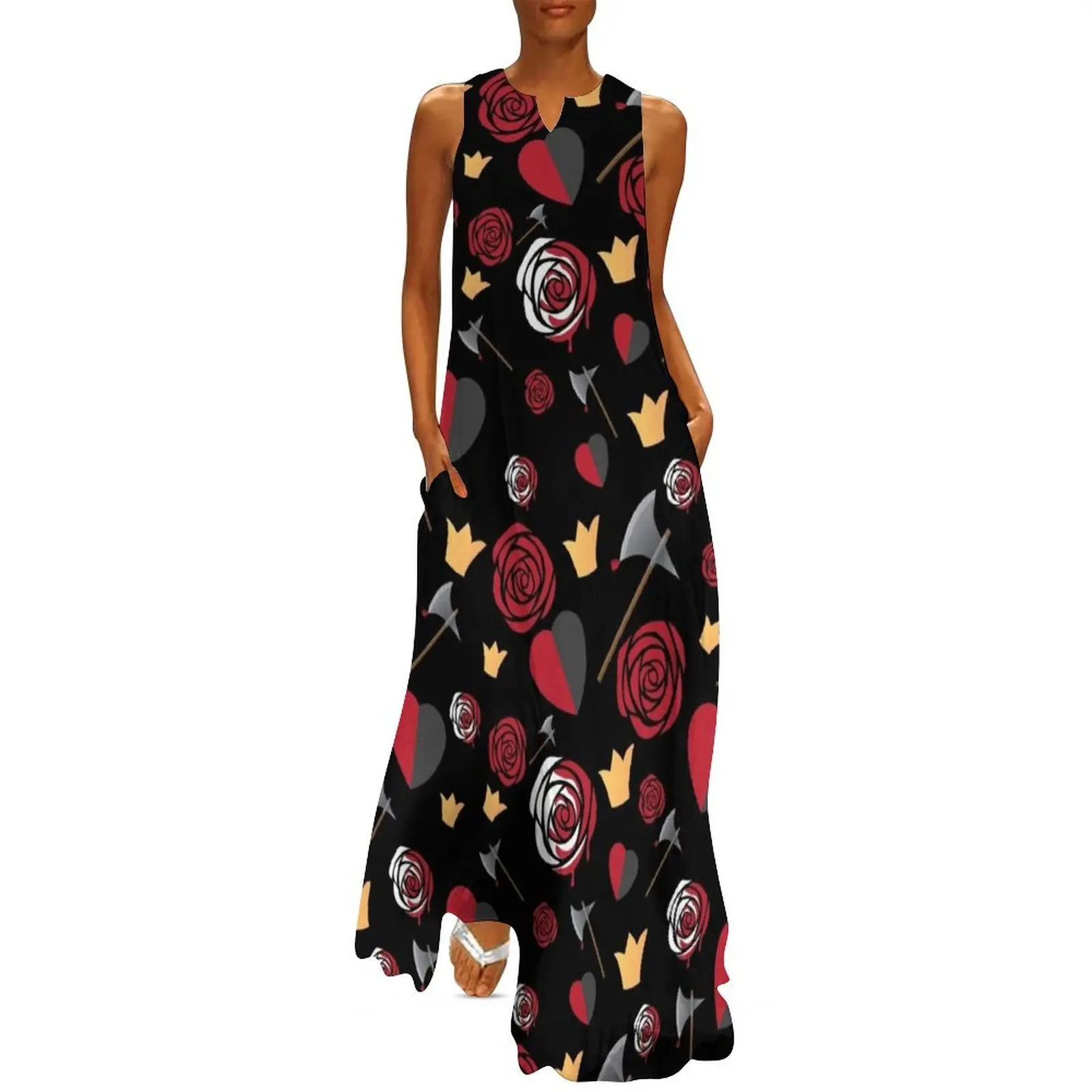 

Queen of Hearts icons Long Dress dress party night elegant party dresses for women 2025 women's summer dress 2025