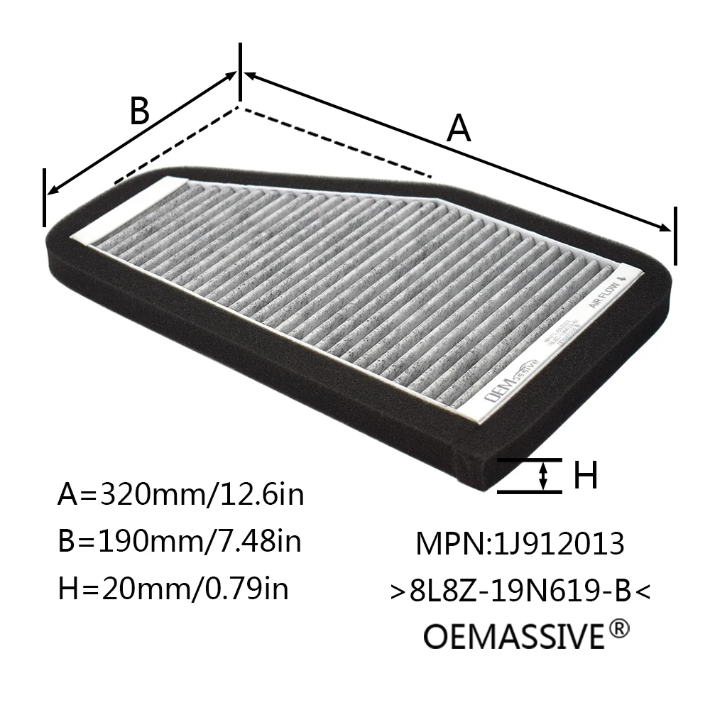 Filtr kabinowy powietrza do Ford Escape 2008 2009 2010 2011 2012 2.3 2.5 3.0 L Silnik Mazda Tribute Mercury Mariner 8L8Z19N619B