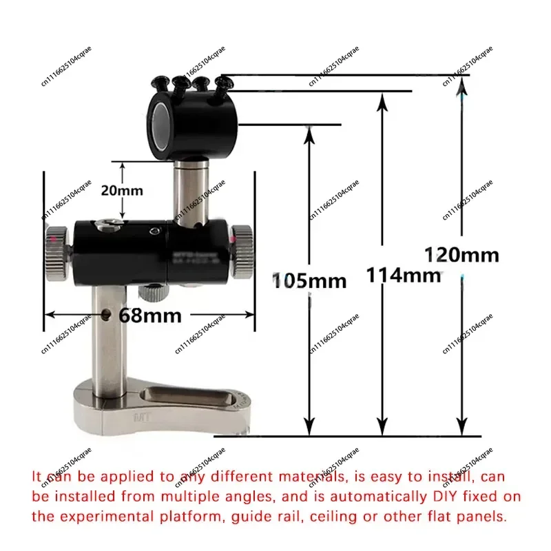 Adjustable  Universal Three-Axis Laser Optical Bracket Stainless Steel Fixing Fixture Positioning Lamp Infrared Laser