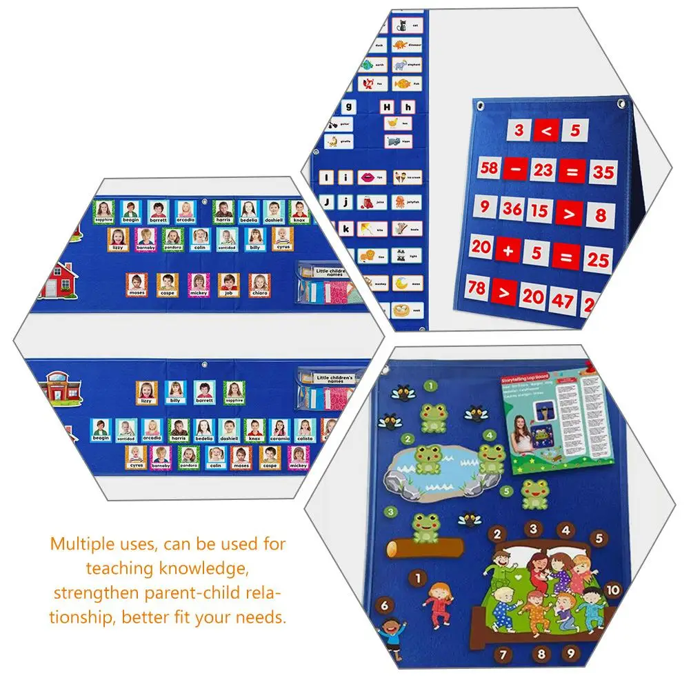 

Felt Board Kids Learning Material Visual Schedule Chart Routine Flannel Boards Teaching Aids Lightweight Triangle