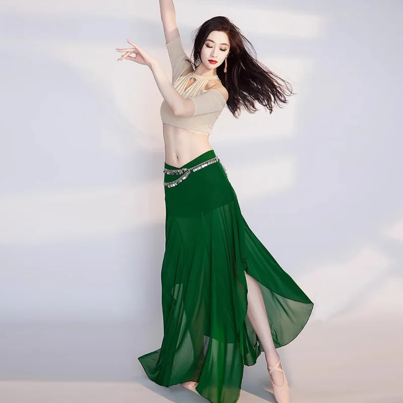 ที่กําหนดเอง Belly Dance เครื่องแต่งกายฝึกชุดOriental Dance Performance ชุดเซ็กซี่เริ่มต้นกระโปรง Exotic Dancewear