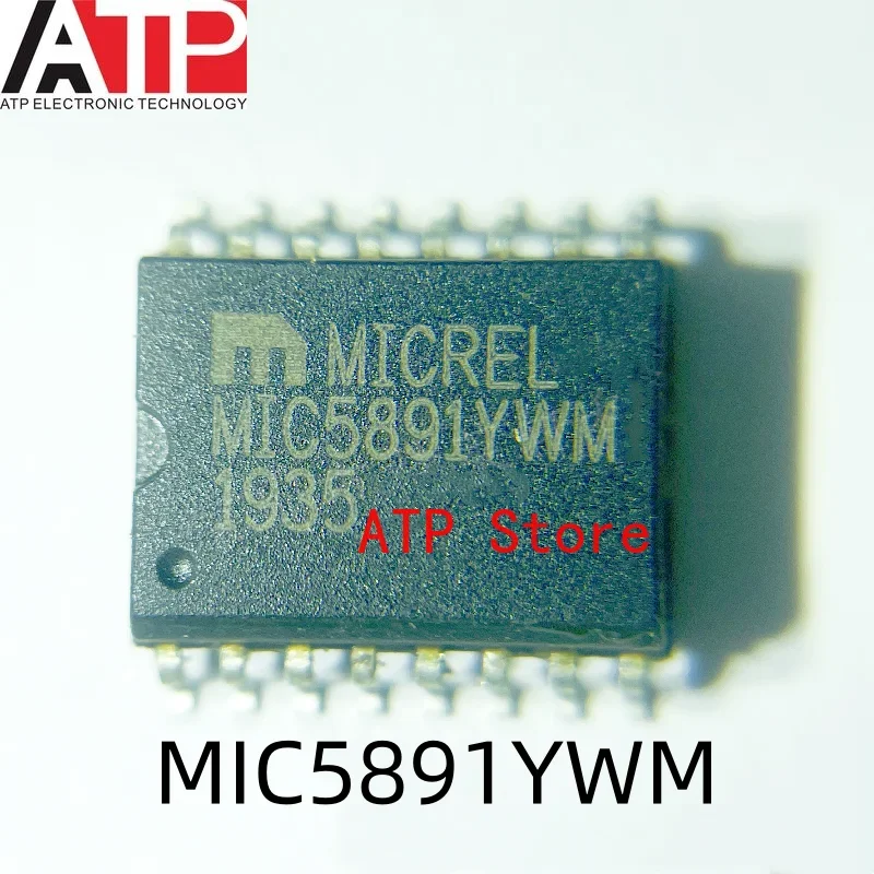

10 шт./лот, 100% новый оригинальный MIC5891YWM SOP-16 MIC5891YWM-TR защелки, 8-битный последовательный вход с фиксацией микросхема драйвера