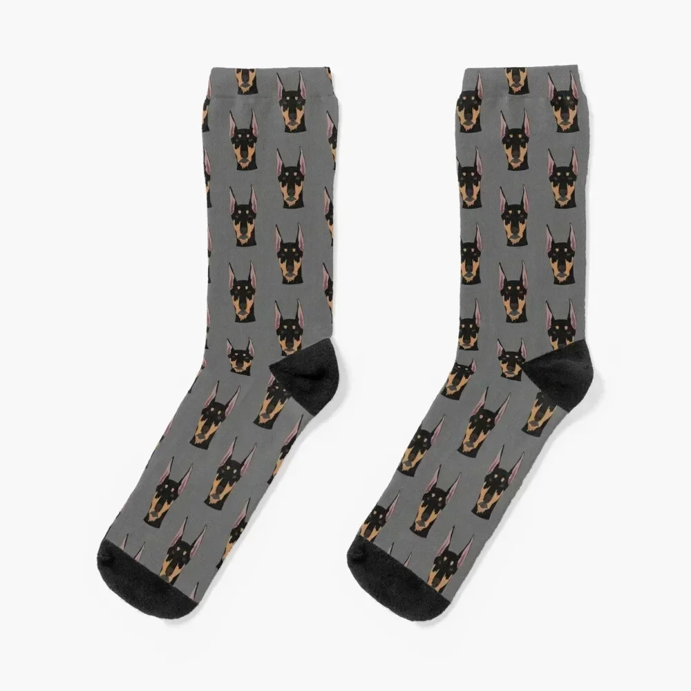 Dennis the Doberman Pinscher Socks professional running cotton football cycling Socks Woman Men's