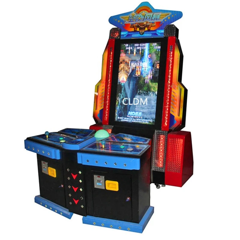 

New 42-inch double air raid storm game console arcade animation city parent-child park indoor jacking game console