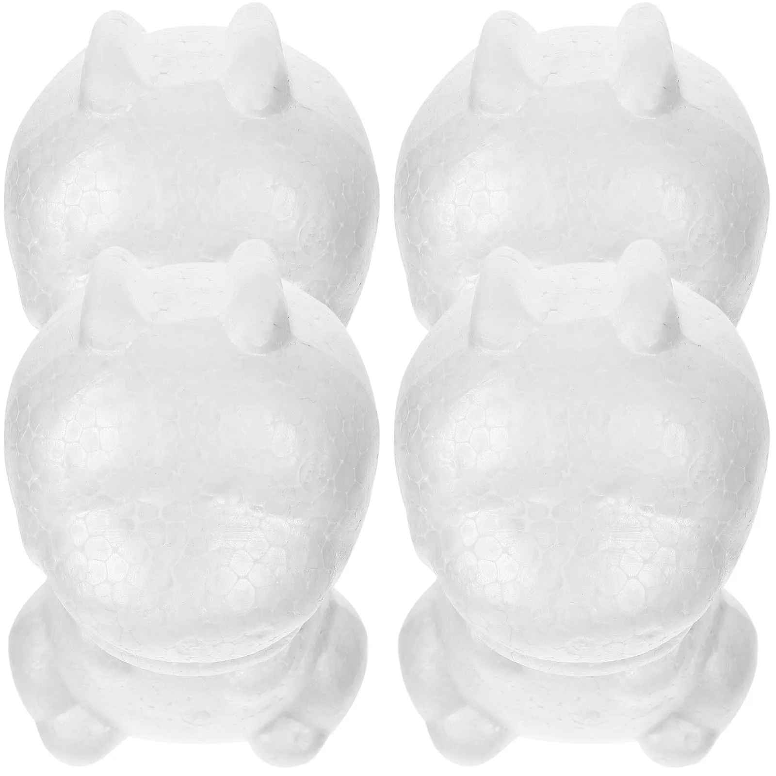

4Pcs DIY Animal Shape Foams Balls Safe Gentle Practical Crafting Material for Parties Festivals Desktop Decors