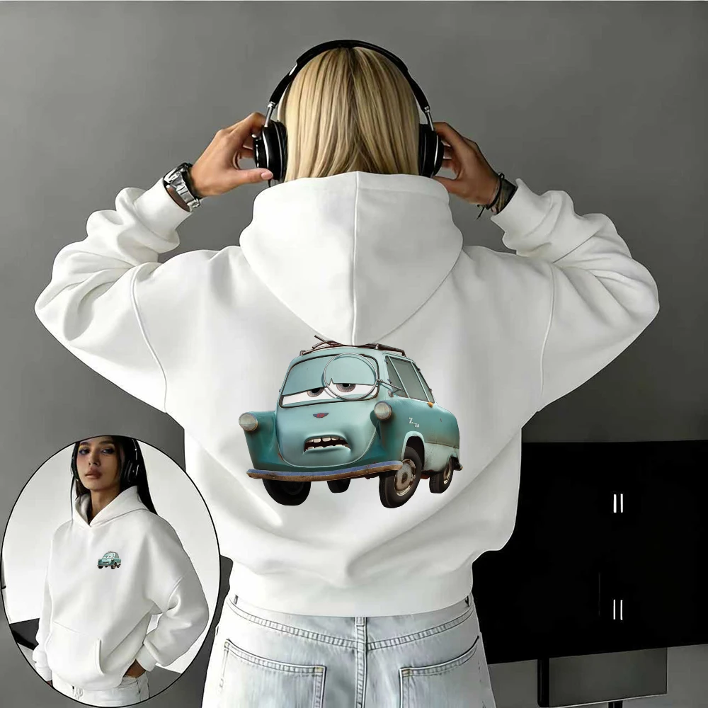 

Классический поддерживающий персонаж «Banya» из осенних и зимних автомобилей Диснея, теплая толстовка с принтом из 100% чистого хлопка для женщин.