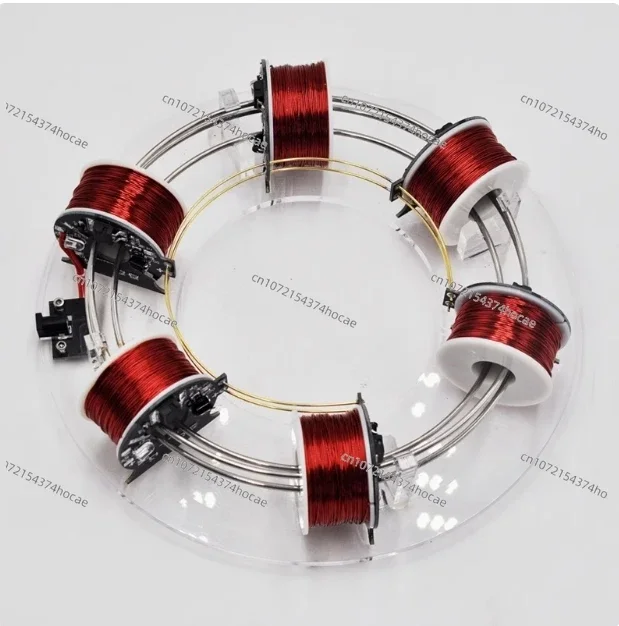 DIY electromagnetic cyclotron DIY six coils, circular accelerator, scientific experiment equipment, physics teaching aid model