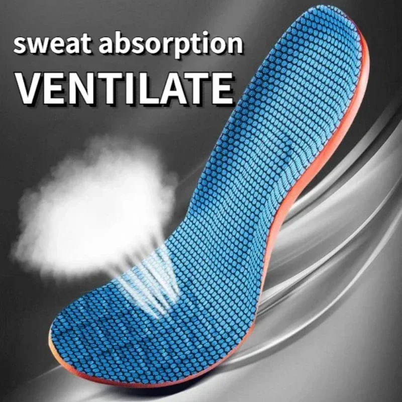 Sport Insoles for Shoes Sole Shock Absorption Deodorant Breathable Cushion Sole Orthopedic Insoles for Feet Ease Pressure