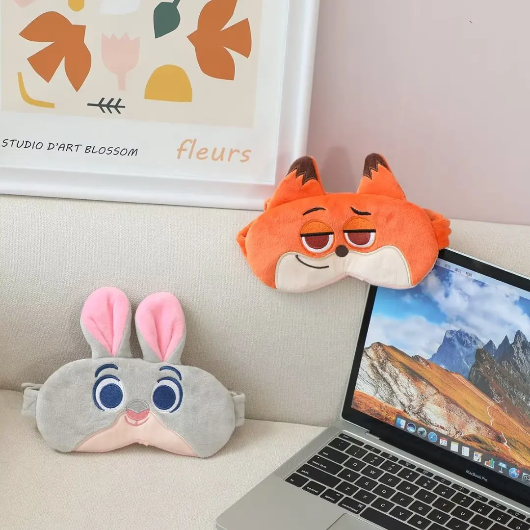 Zootopia Comfortable Eye Patch Plush Lovely Warm Shading Cartoon Fox Rabbit Nick Wilde Judy Hopps Gifts Girl Kids