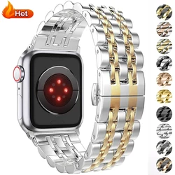 Stainless Steel Strap for Apple Watch Ultra2 49mm 46mm 45mm 41mm 44mm 40 42 38mm Metal Band for IWatch Series10 9 8 7 SE 6 5 4 3