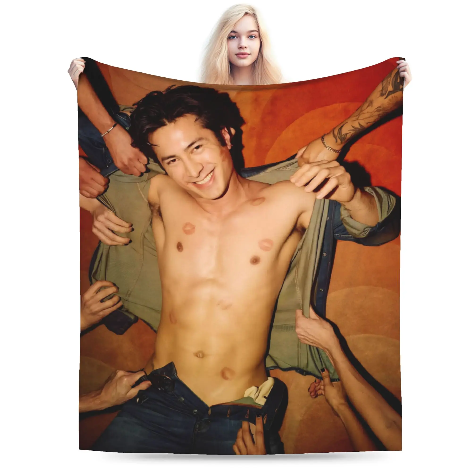 

Hudson Williams Blankets Flannel Summer Portable Super Warm Throw Blankets for Sofa Travel Bedspread