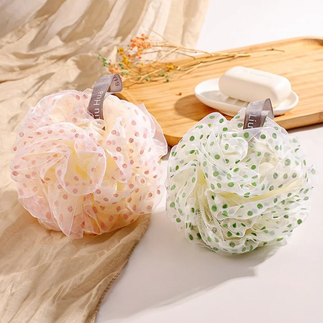 

Soft Shower Mesh Foaming Bath Sponge Bath Shower Body Scrub Exfoliating Back Brush Skin Cleaner Bath Bubble Bathing Body Washer